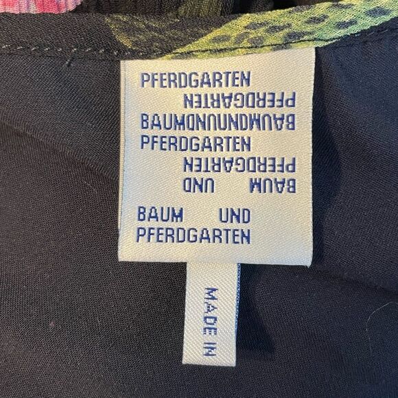 Baum Und Pferdgarten Dress Wrap-Effect Floral Print Georgette Mini Size 34 - Picture 11 of 13